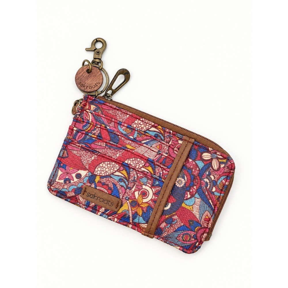 Sakroots Zip Around Keychain Wallet